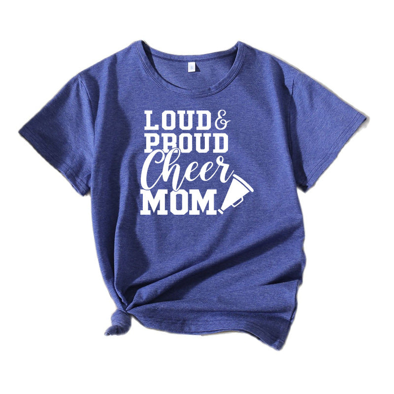 Frauen Cheerleading Mama Grafik T-Shirt WW