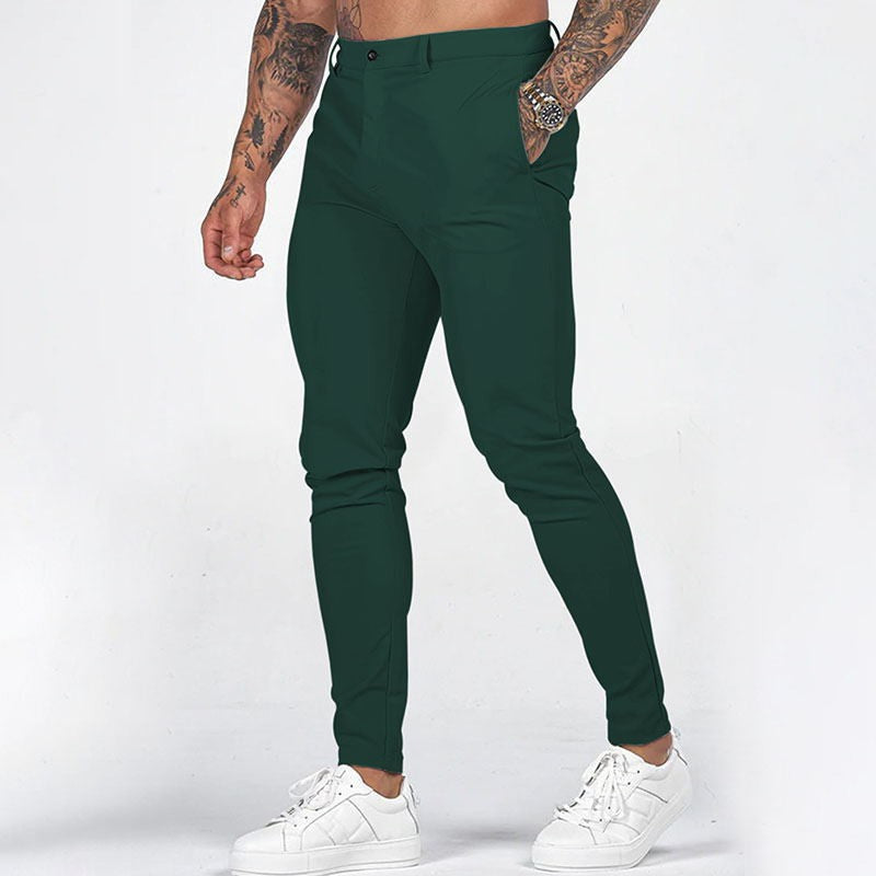 Herren maßgeschneiderte Slim-Fit Chino-Hosen WW