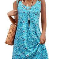 Damen Sommerliches Blütenmuster Kleid WW