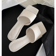Damen Offene Mules mit elegantem Metallic-Obermaterial und komfortablem Blockabsatz W&W