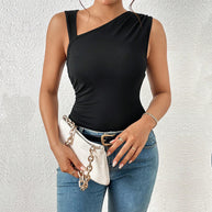 Damen asymmetrisches Top mit elegantem Design W&W