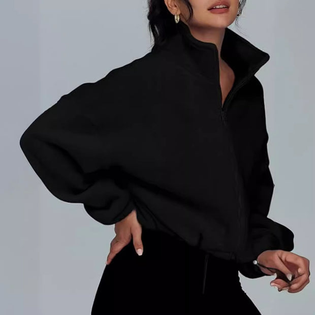 Damen Sportliche Zip-Jacke WW