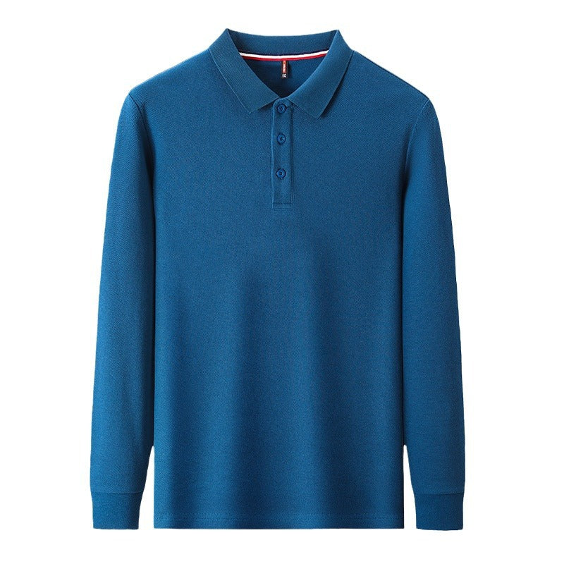 Herren Langarm-Polo mit edler Struktur und bequemer Passform WW