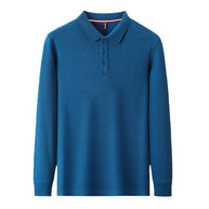 Herren Langarm-Polo mit edler Struktur und bequemer Passform WW