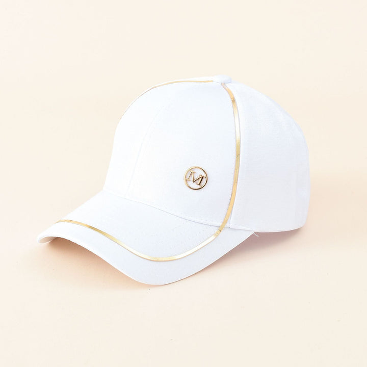 Damen Sportliche Baseballmütze mit elegantem Metallic-Akzent W&W Mode