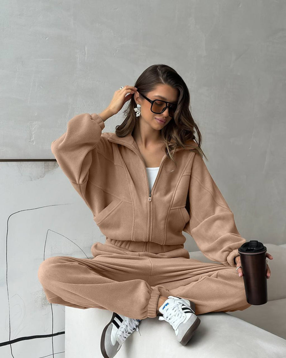 Damen bequemer und modischer Jumpsuit mit tiefem V-Ausschnitt WW