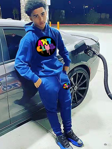 Damen Sportliches Sweatshirt und Jogginghose Set mit kreativen Druckdetails WW