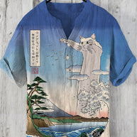 WW | Japanisches Hemd Aus Leinenmix