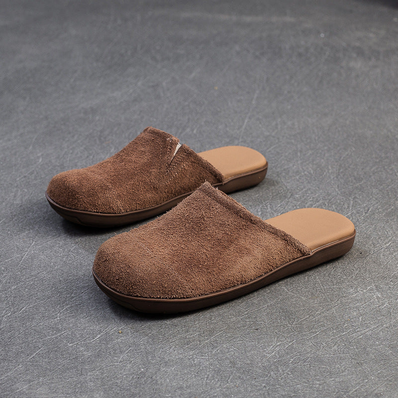 Damen Clogs aus hochwertigem Wildleder mit rutschfester Sohle und anatomischem Fußbett WW