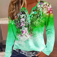 WW | Floral Rundhals Langarmshirt