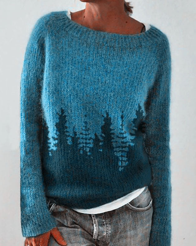 WW Waldmuster Pullover-Sweater