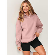 Damen bequeme Kapuzen-Sweatshirt WW