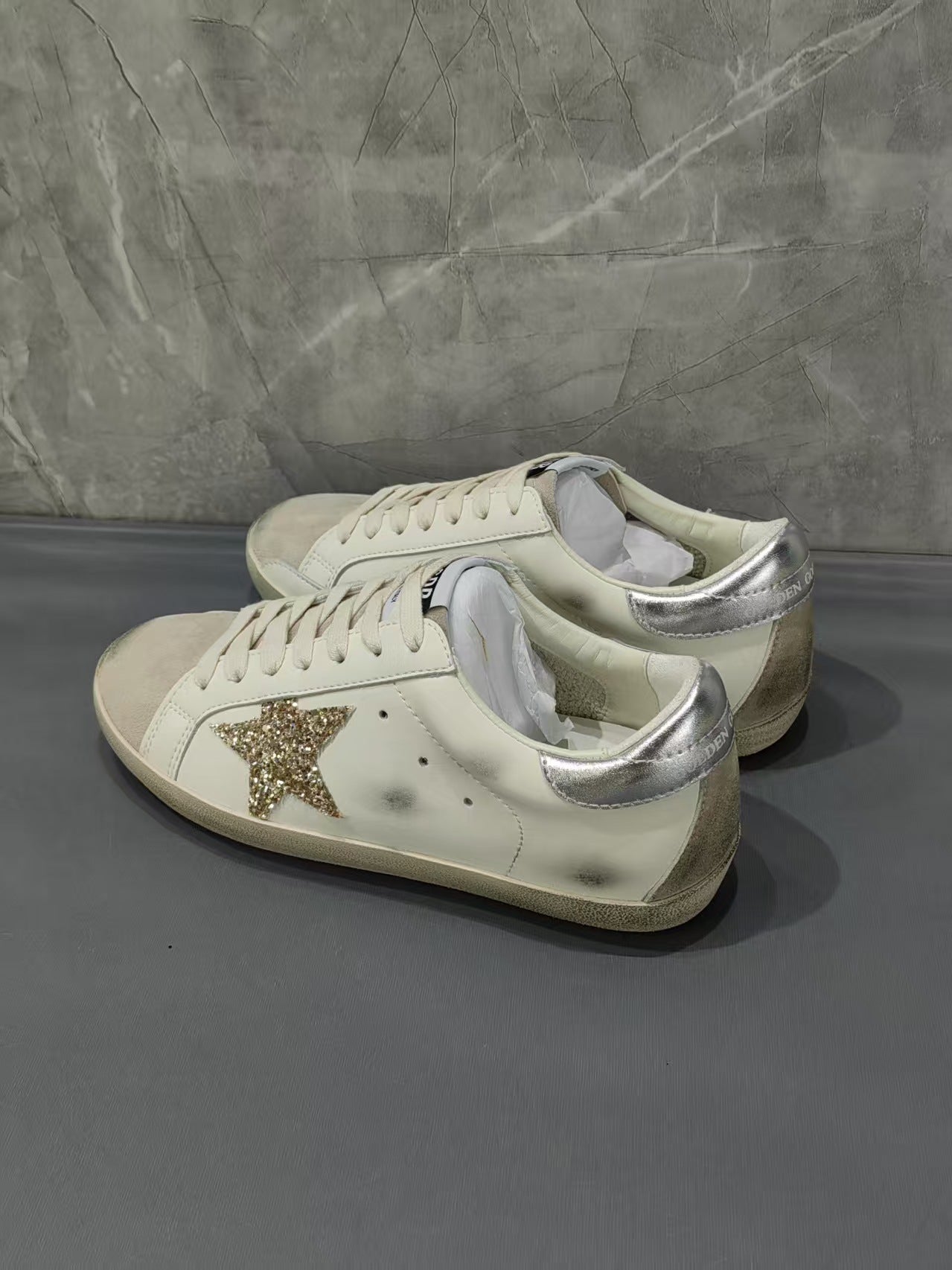 Männer Freizeit Leder Sneaker WW