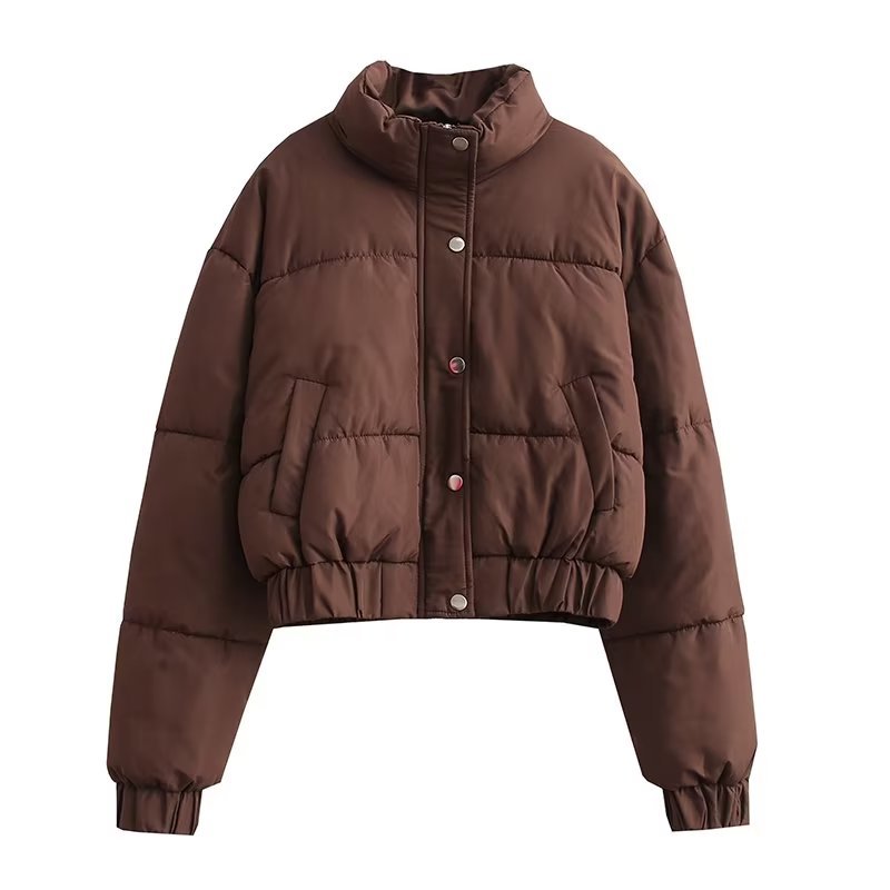 Damen Steppjacke mit hohem Kragen undpraktischen Taschen WW