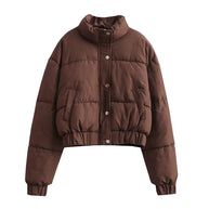 Damen Steppjacke mit hohem Kragen undpraktischen Taschen WW