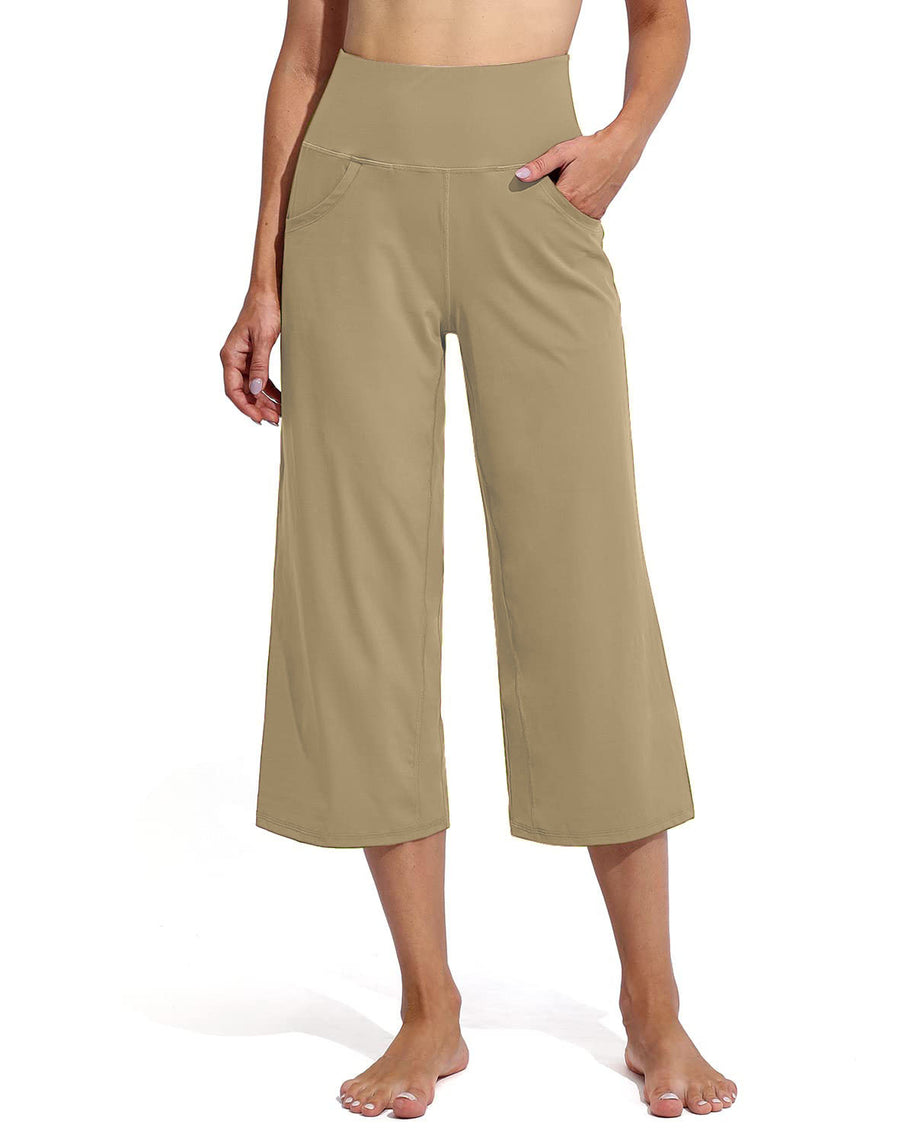 Damen Bequeme Sportliche Culotte mit hohem Bund und praktischen Taschen WW