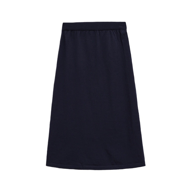 Damen Bequemer Jersey-Rock mit elastischem Bund WW