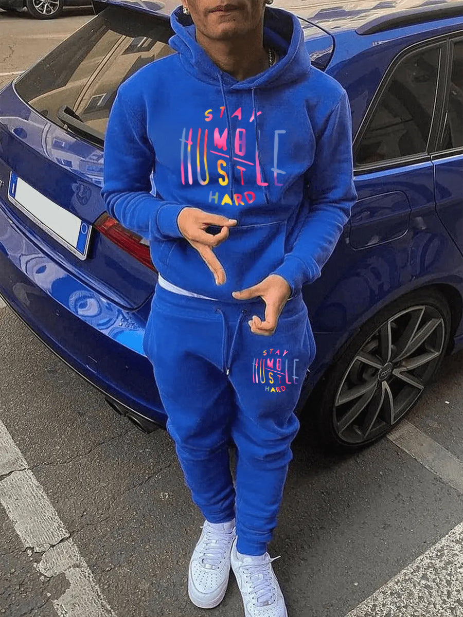 Damen Sportliches Hoodie- und Jogginghose-Set mit motivierendem Aufdruck WW