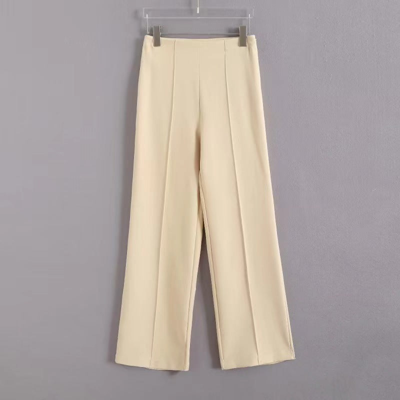 Damen Weit geschnittene Bundfaltenhose mit elegantem Schnitt WW
