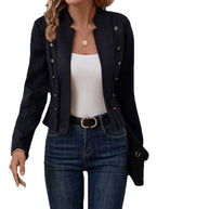 Damen romantischer Blazer mit einzigartigen Knopfdetaills WW