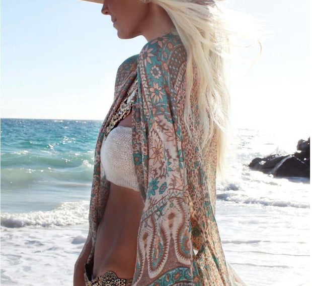 Damen Strandkimono WW