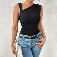 Damen asymmetrisches Top mit elegantem Design W&W