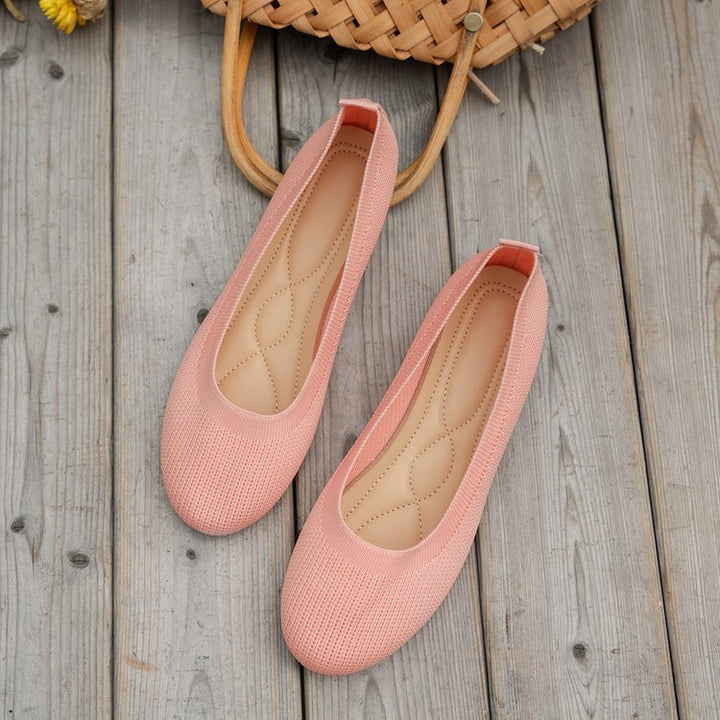 W&W Mode Ballerinas | Modische orthopädische Schuhe mit niedrigem Absatz für Frauen