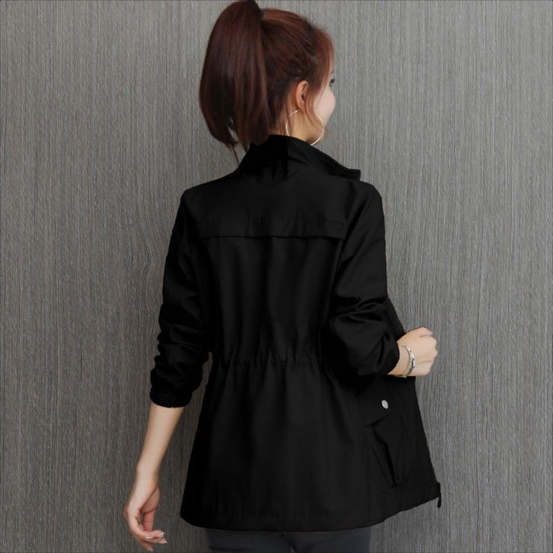 Damen-Trenchcoat mit Reißverschluss und leichter Ausführung