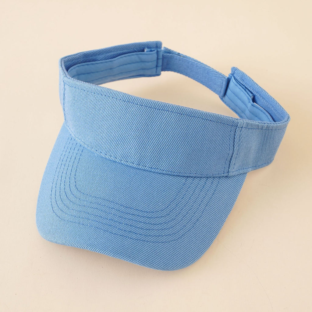 Damen Sportliche Sonnenblende mit verstellbarem Kinnband und atmungsaktiver Struktur WW