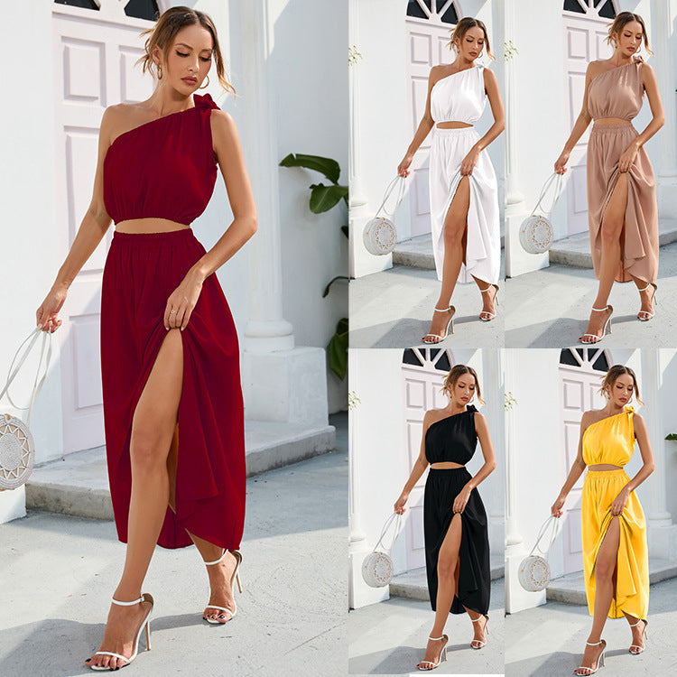 WW | Schickes Split-Hem Maxi-Zwei-Teile-Set