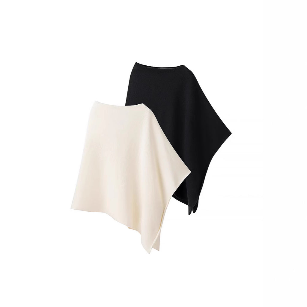 Damen Poncho aus weichem, hochwertigem Material mit elegantem Schnitt WW