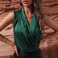 WW | Gekraustes Weste Sexy Shirt Top
