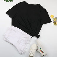 Damen Basic T-Shirt mit lässigem Schnitt und hochwertiger Baumwollqualität WW