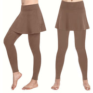 Damen Leggings mit schwingendem Rock WW