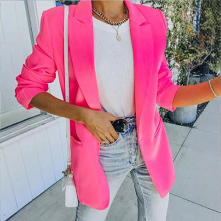 Damen Eleganter Oversized Blazer mit strukturiertem Schnitt und lässigen Details W&W Mode