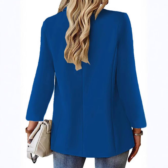 Damen eleganter Blazer mit modernem Schnitt und Taschen WW