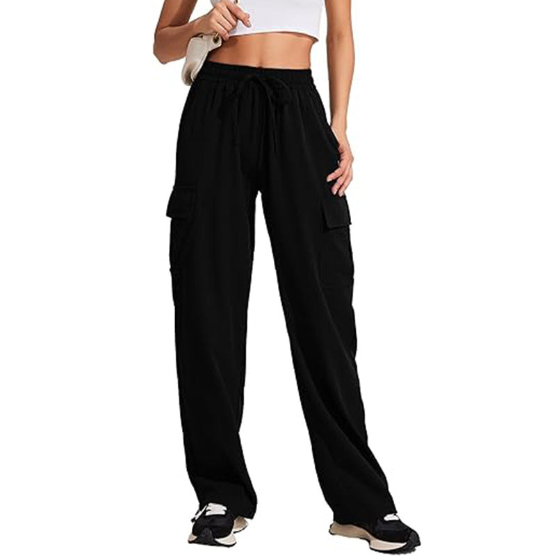 Damen Cargo-Hose mit elastischem Bund und praktischen Seitentaschen WW