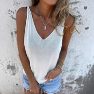 Damen Sleek V-Ausschnitt Stretch Tanktop WW