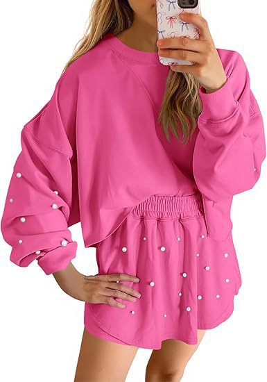 Damen Sportliches Sweatshirt- und Rock-Set WW