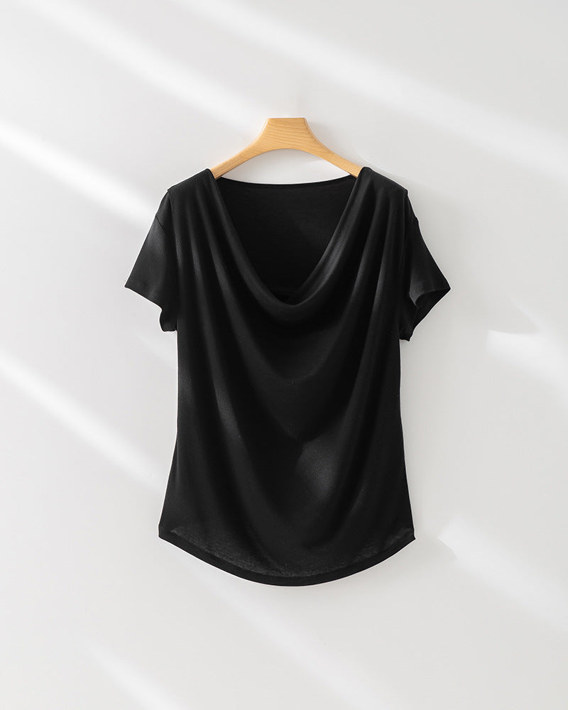 Damen Relaxed Fit Drape Top WW