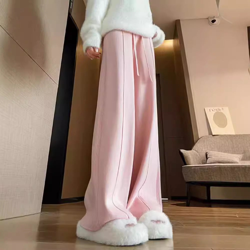 Damen Bequeme weit geschnittene Hose aus hochwertigen Materialien WW