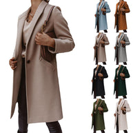 Damen Wollmantel mit elegantem Revers und zeitlosem Schnitt WW