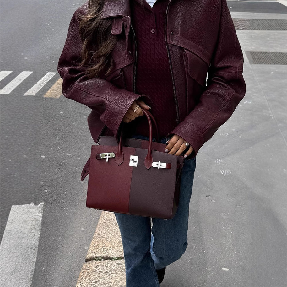 Damen Statement-Lederjacke mit asymmetrischem Schnitt und voluminösen Ärmeln WW