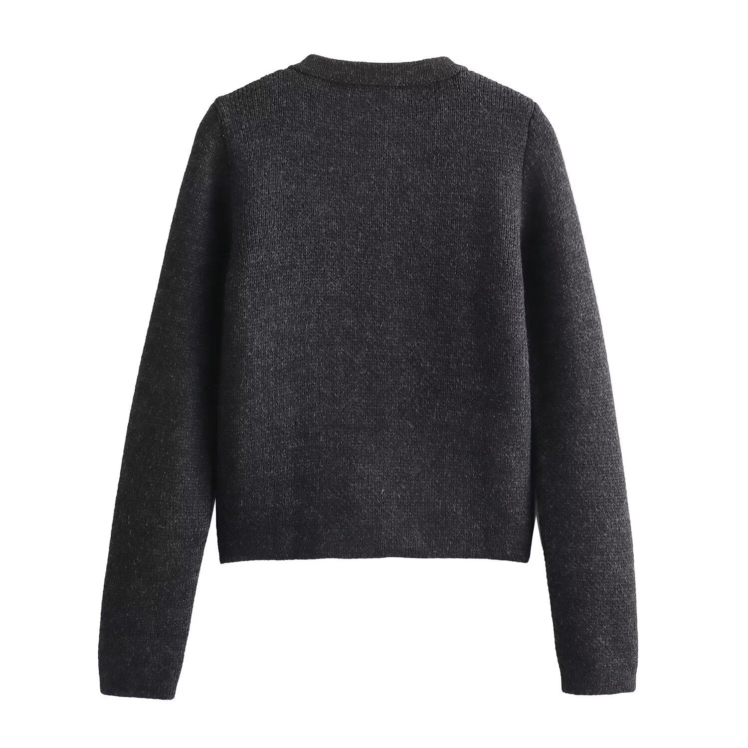 Damen Strickjacke mit dekorativen Knöpfen und Taschen WW