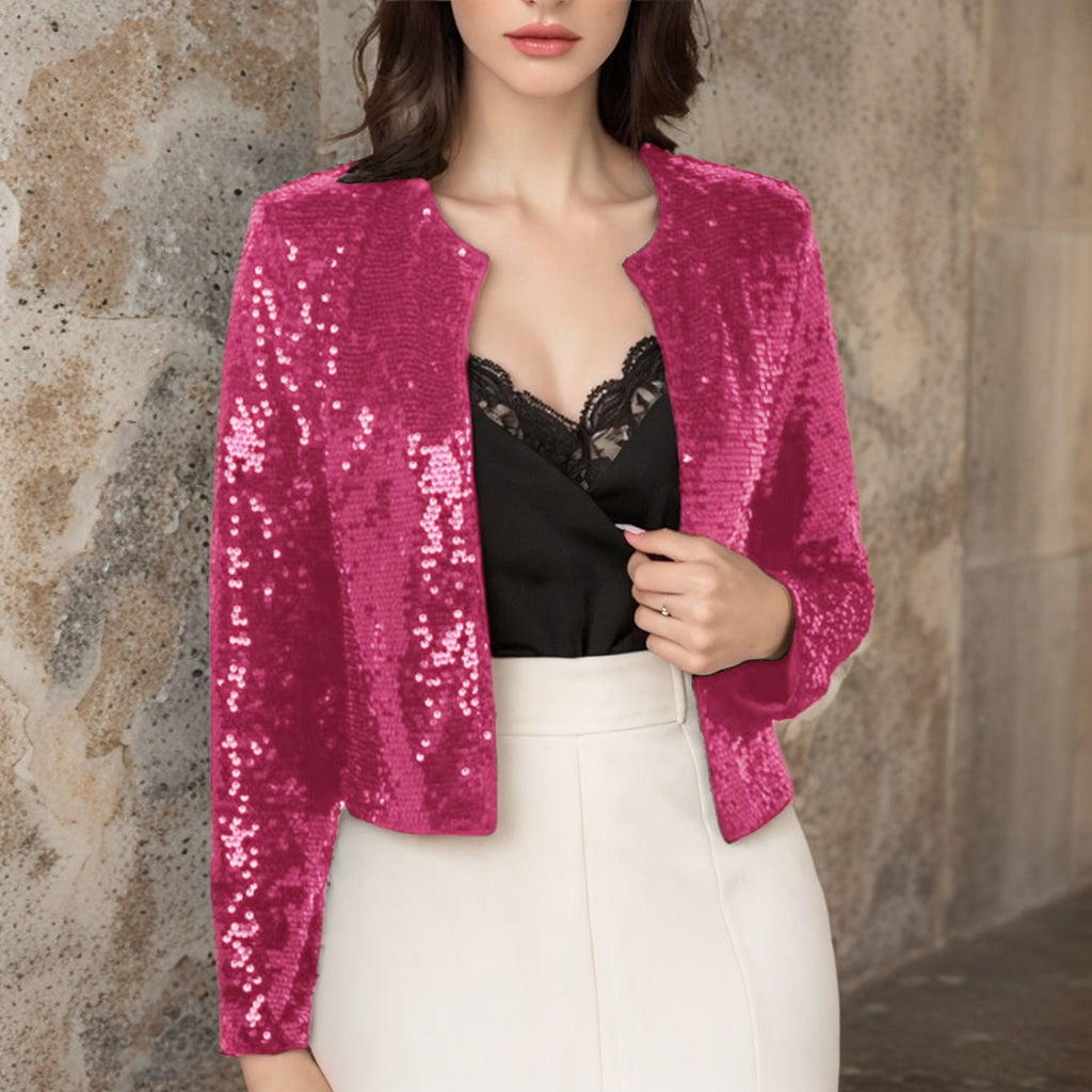 Damen Paillettenjacke im modernen Schnitt WW
