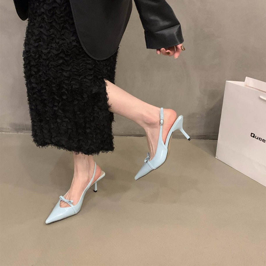 Damen Slingback Pumps mit elegantem Schnitt und feinem Riemchen WW