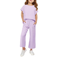 Damen sommerliches Freizeit-Set aus leichter, atmungsaktiver Baumwolle WW