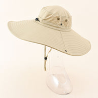 Damen UV-Schutz Sonnenhut mit breiter Krempe und verstellbarem Kinnband WW