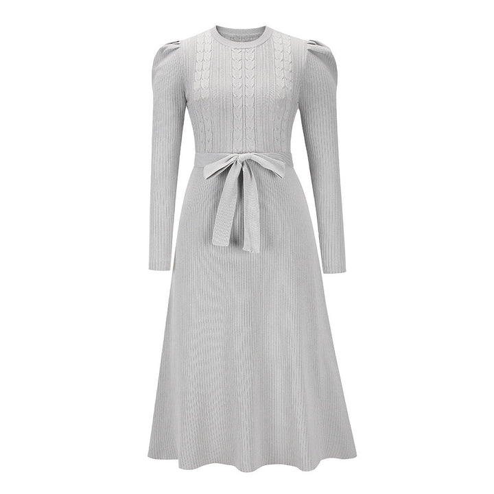 W&W Mode - Gestricktes Midikleid mit Rundhalsausschnitt