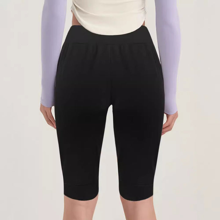 Damen bequeme Jersey-Shorts mit elastischem Bund und praktischen Seitentaschen W&W Mode